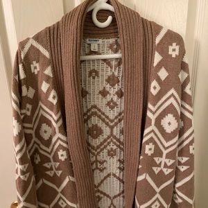 Thick & Long Printed Cardigan